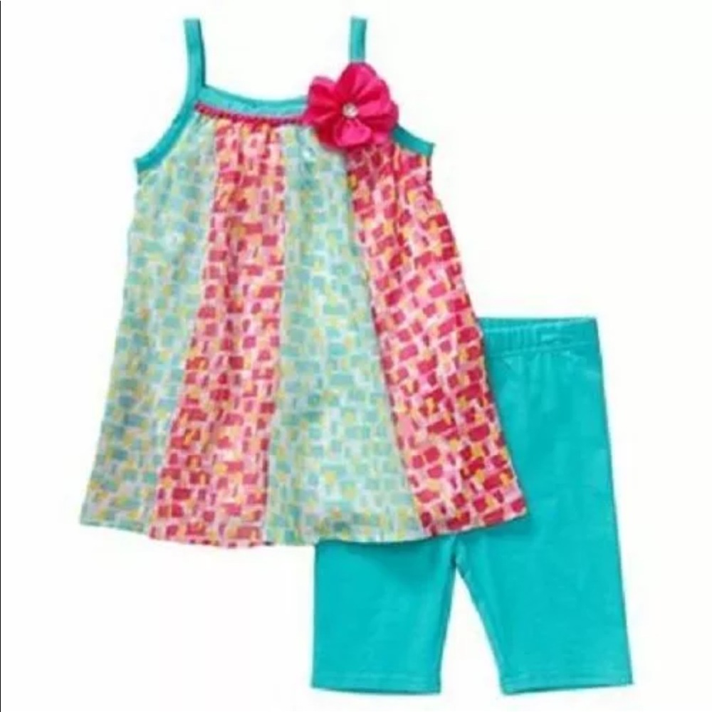 Youngland dress and bike shorts size 4